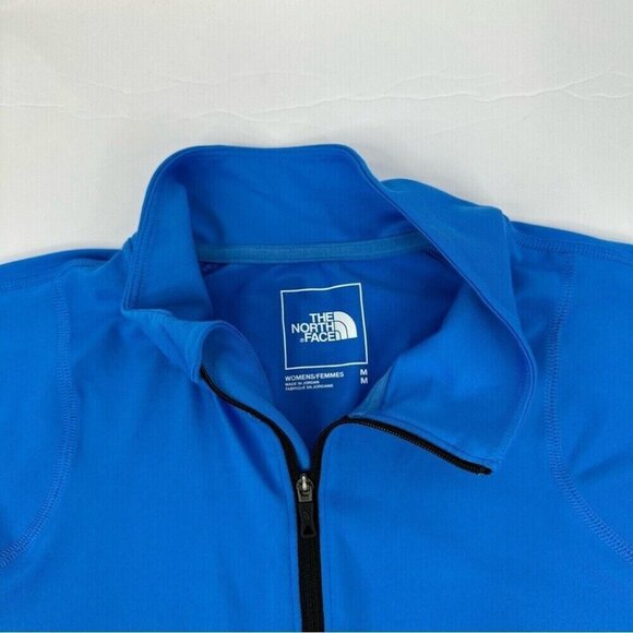 The North Face Women's Blue 1/4 Zip Pullover Long Sleeve Activewear Top M/C38 - Picture 7 of 14